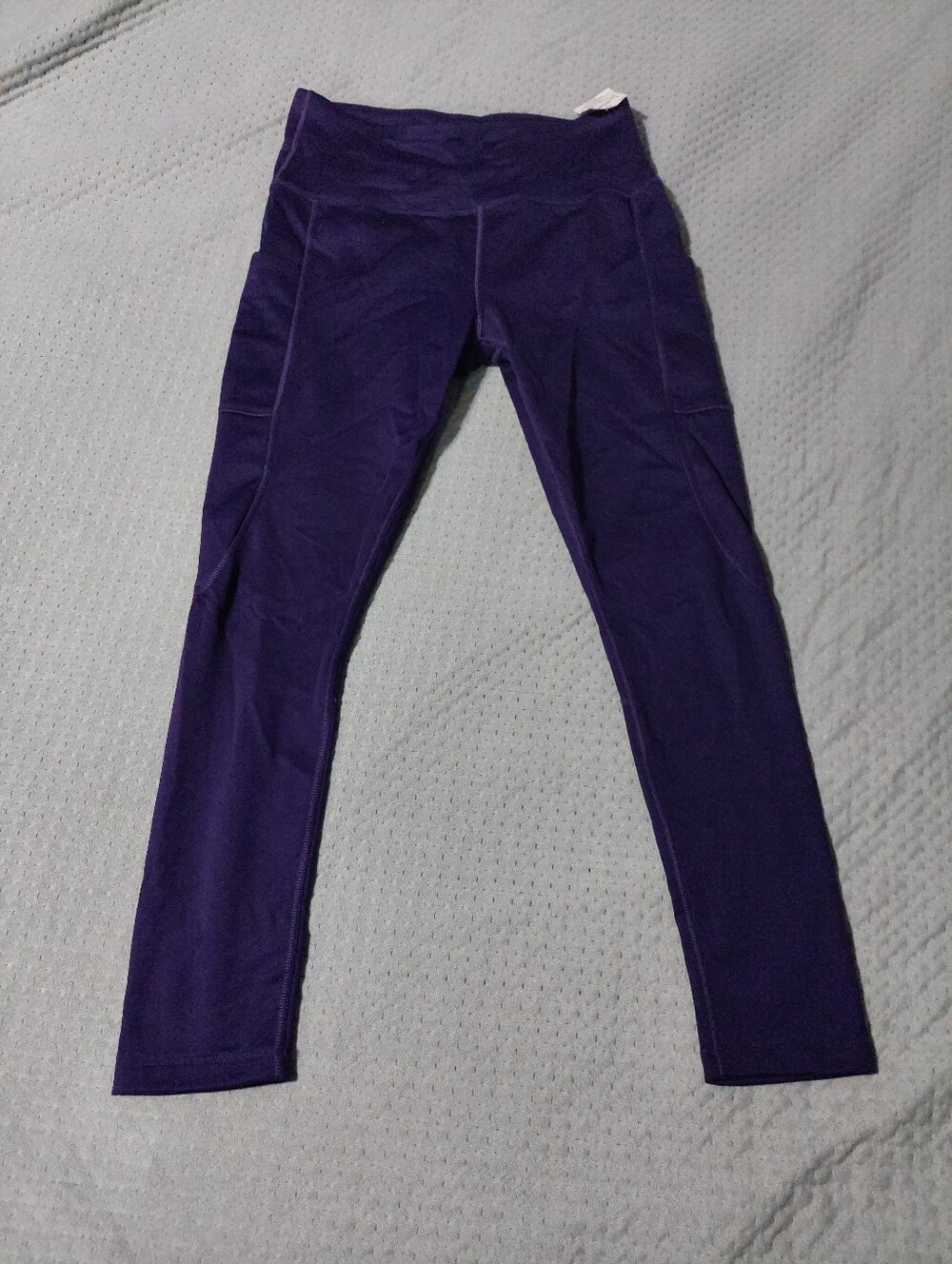 NYL Purple Athletic Leggings with Branded Tag